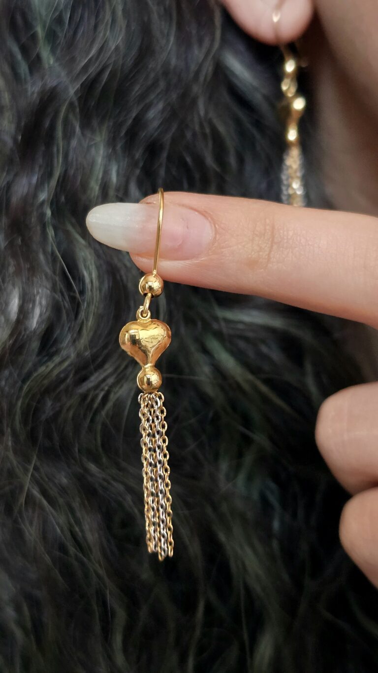 گوشواره آویز قلب