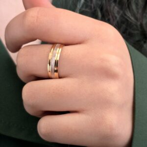 حلقه لوکس دورنگ